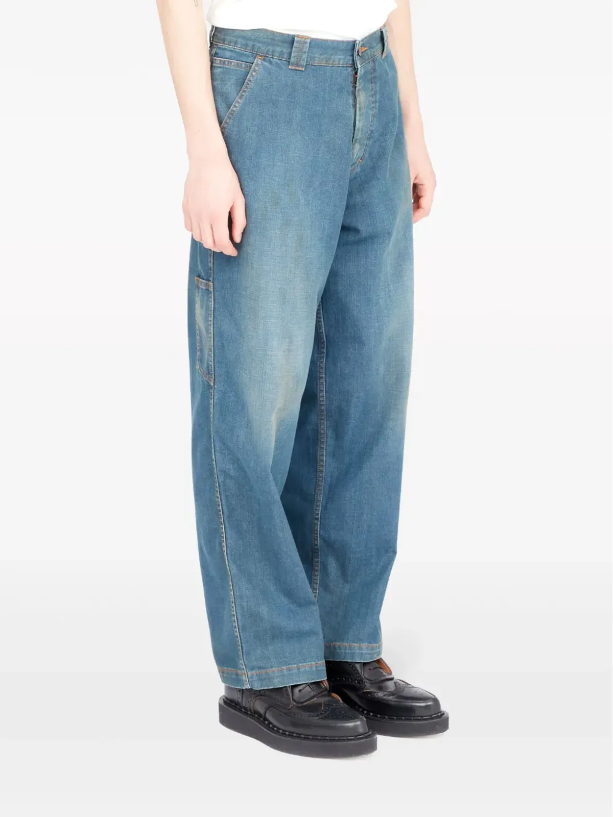 Maison Margiela ミッドライズ ワイドレッグ ジーンズ - 画像3