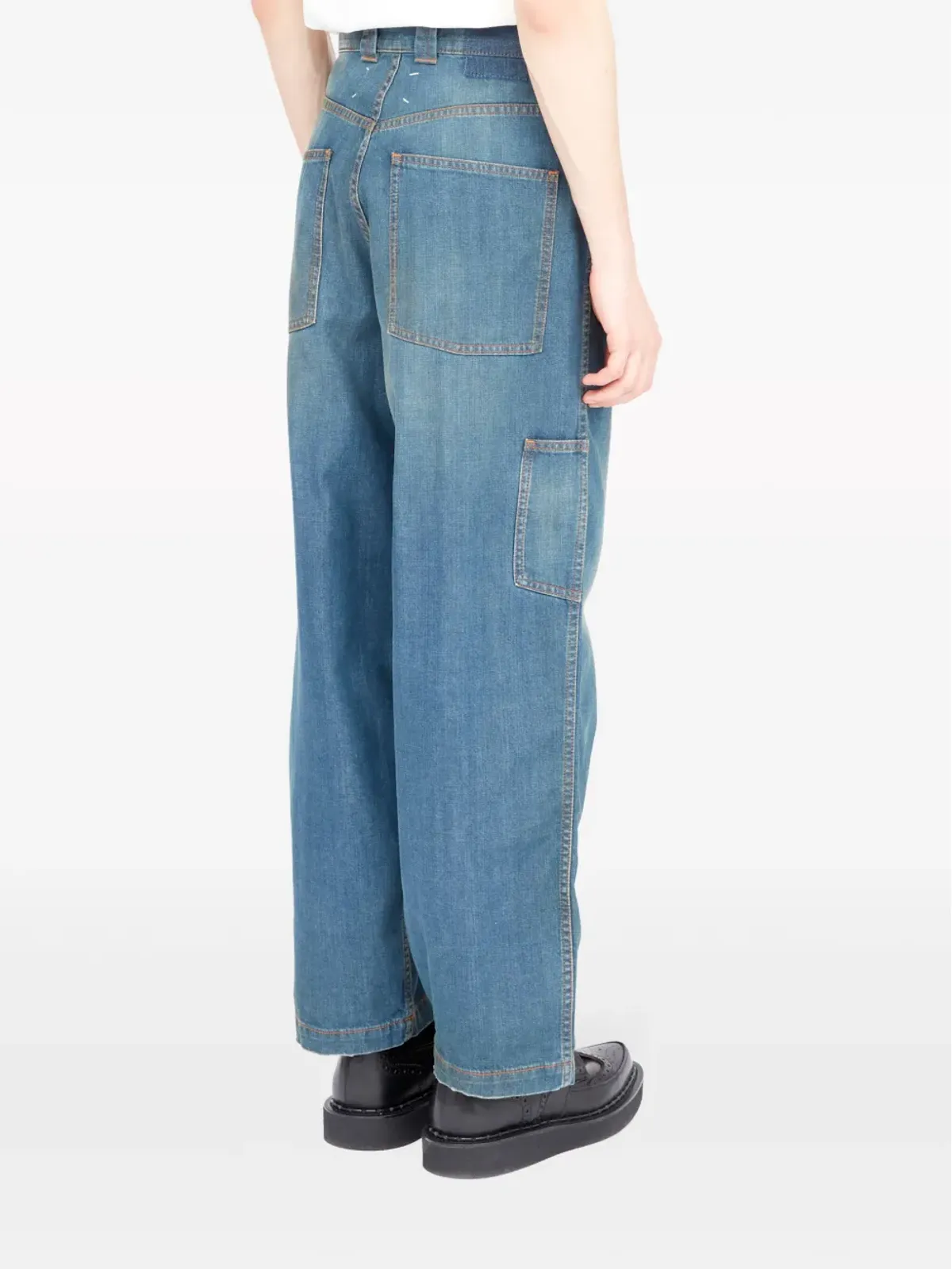 Maison Margiela ミッドライズ ワイドレッグ ジーンズ - 画像4