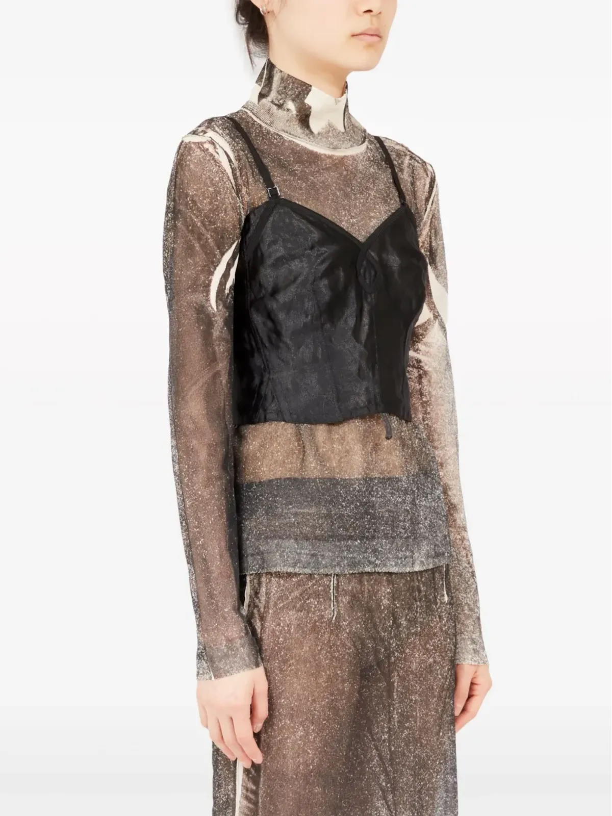Maison Margiela メタルサテン ベストトップ - 画像3