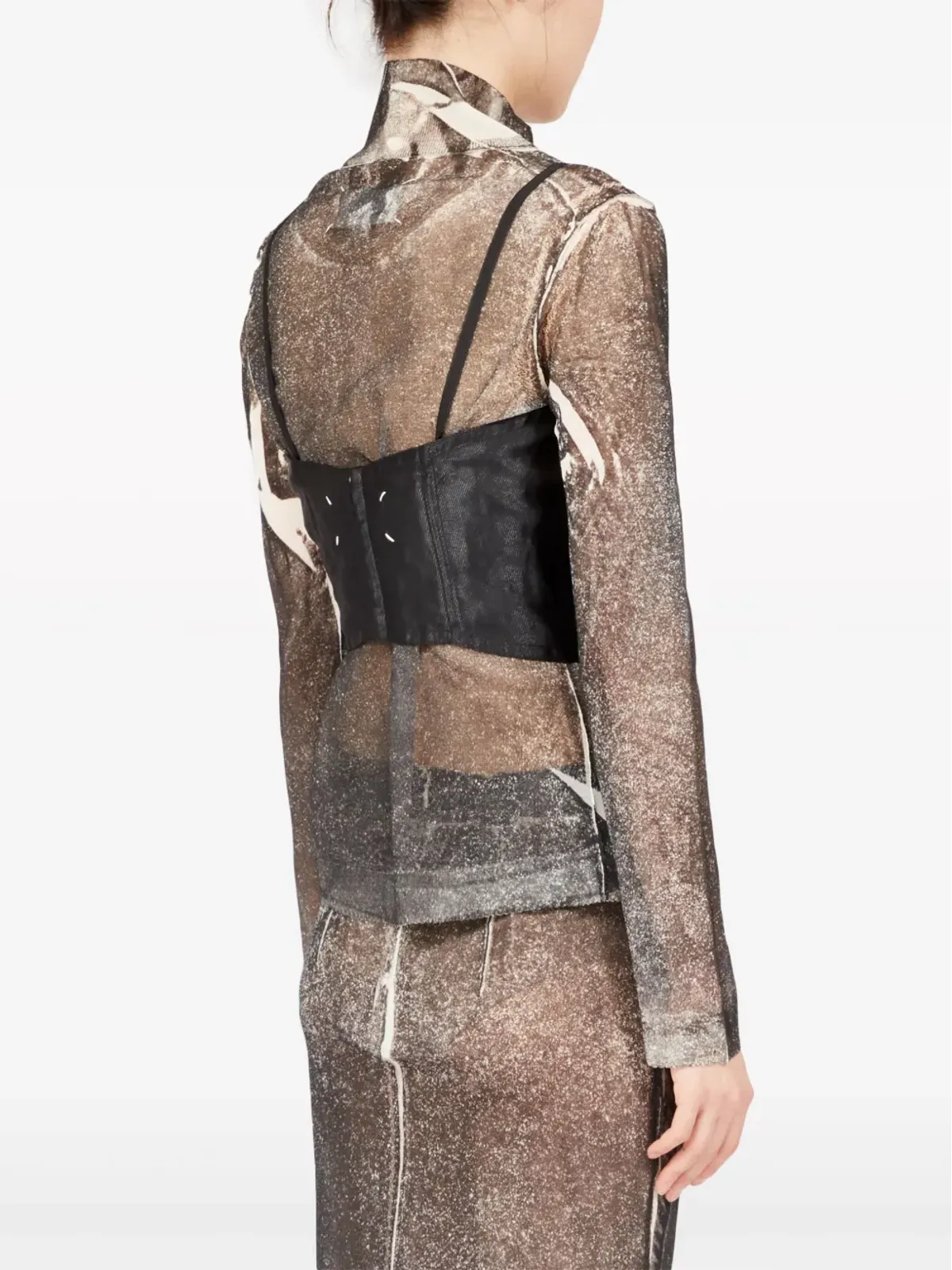Maison Margiela メタルサテン ベストトップ - 画像4