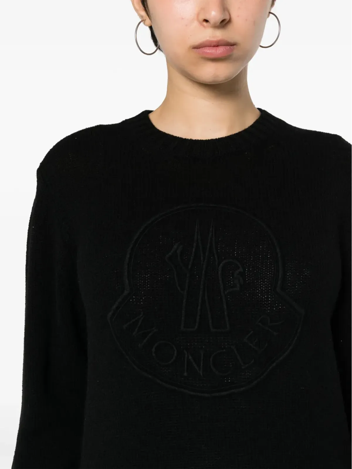 Moncler 刺繍ロゴ入り クルーネック ニット - 画像5