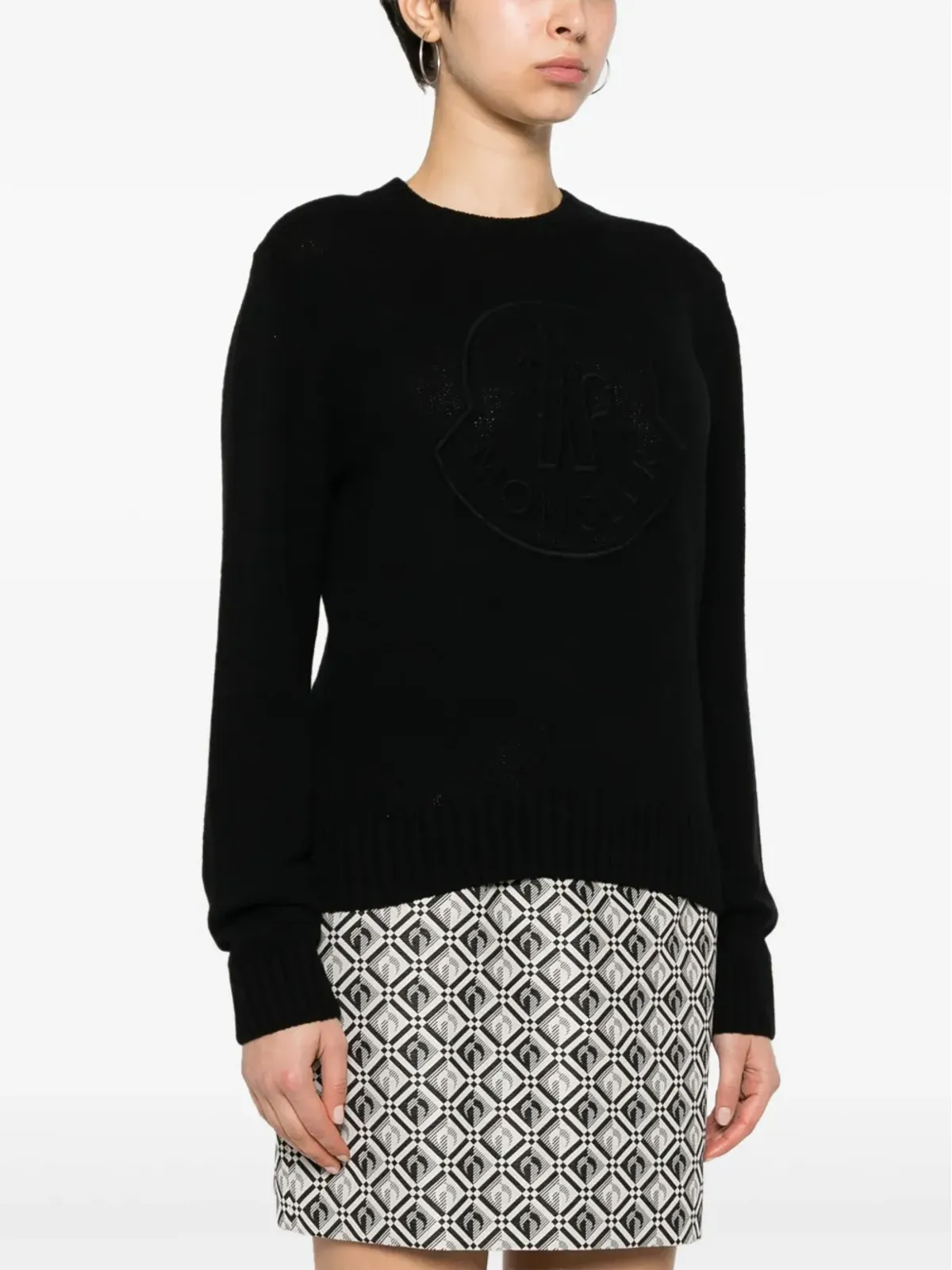 Moncler 刺繍ロゴ入り クルーネック ニット - 画像3