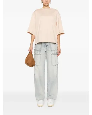 Fabiana Filippi サテンディテールのコットンTシャツ - ニュートラルカラー - サムネイル2