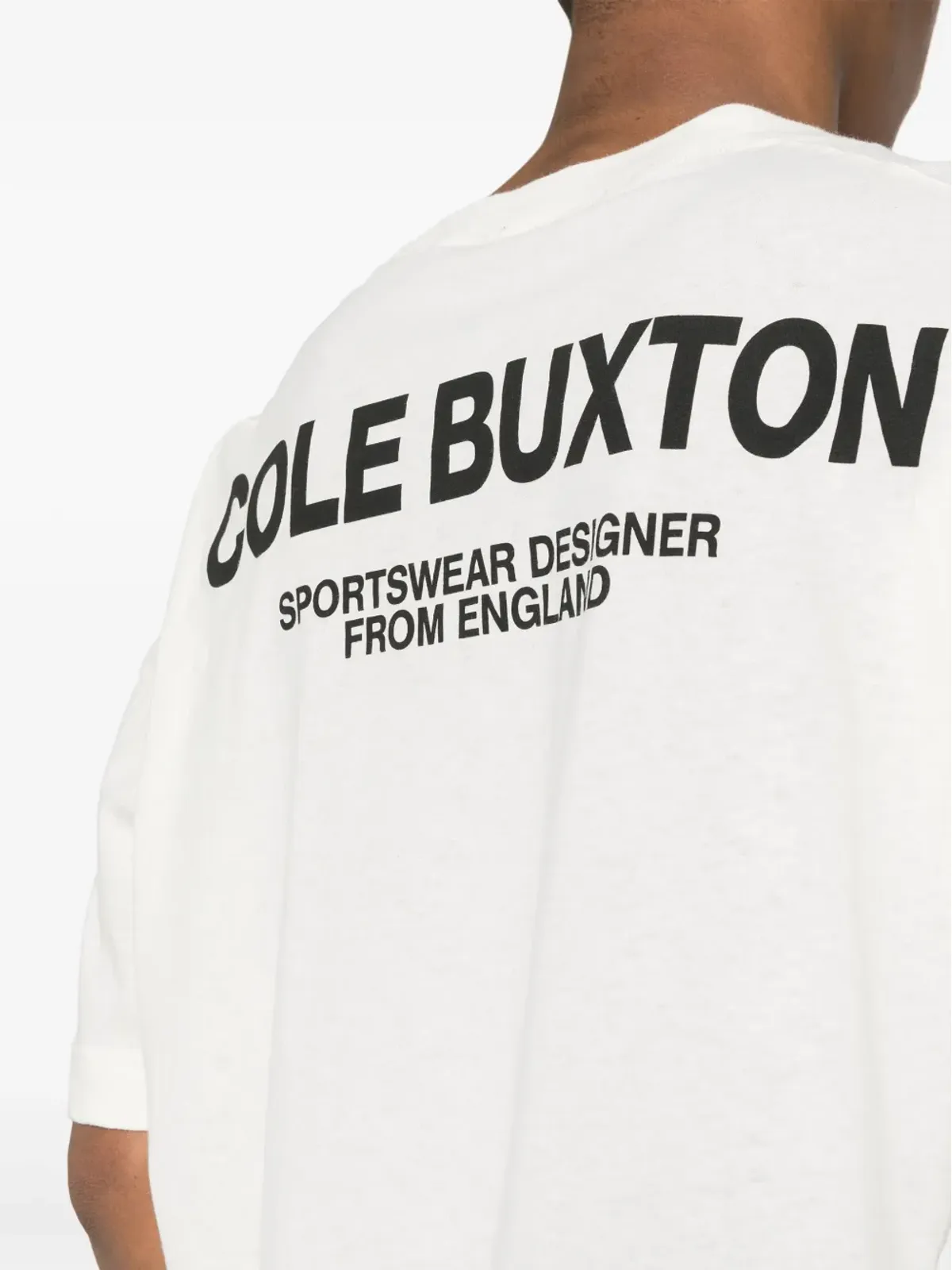 COLE BUXTON ロゴプリント コットン Tシャツ - White - 画像5