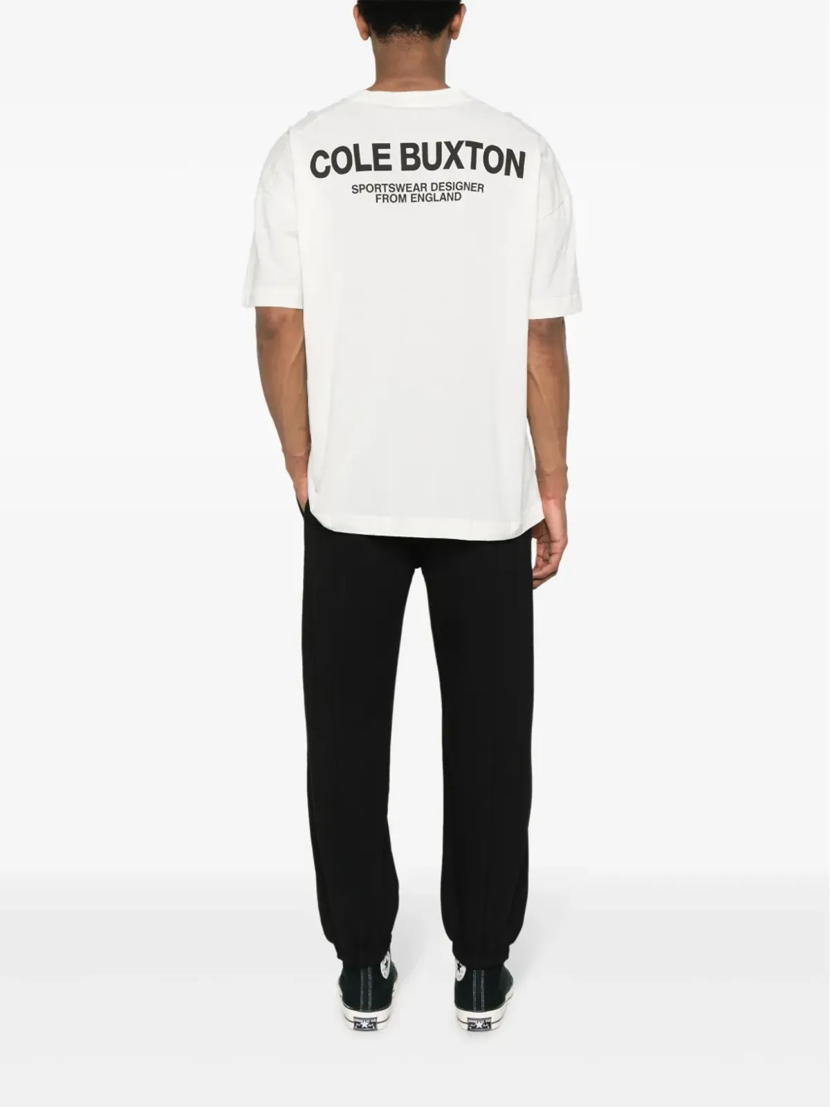 COLE BUXTON ロゴプリント コットン Tシャツ - White - 画像2