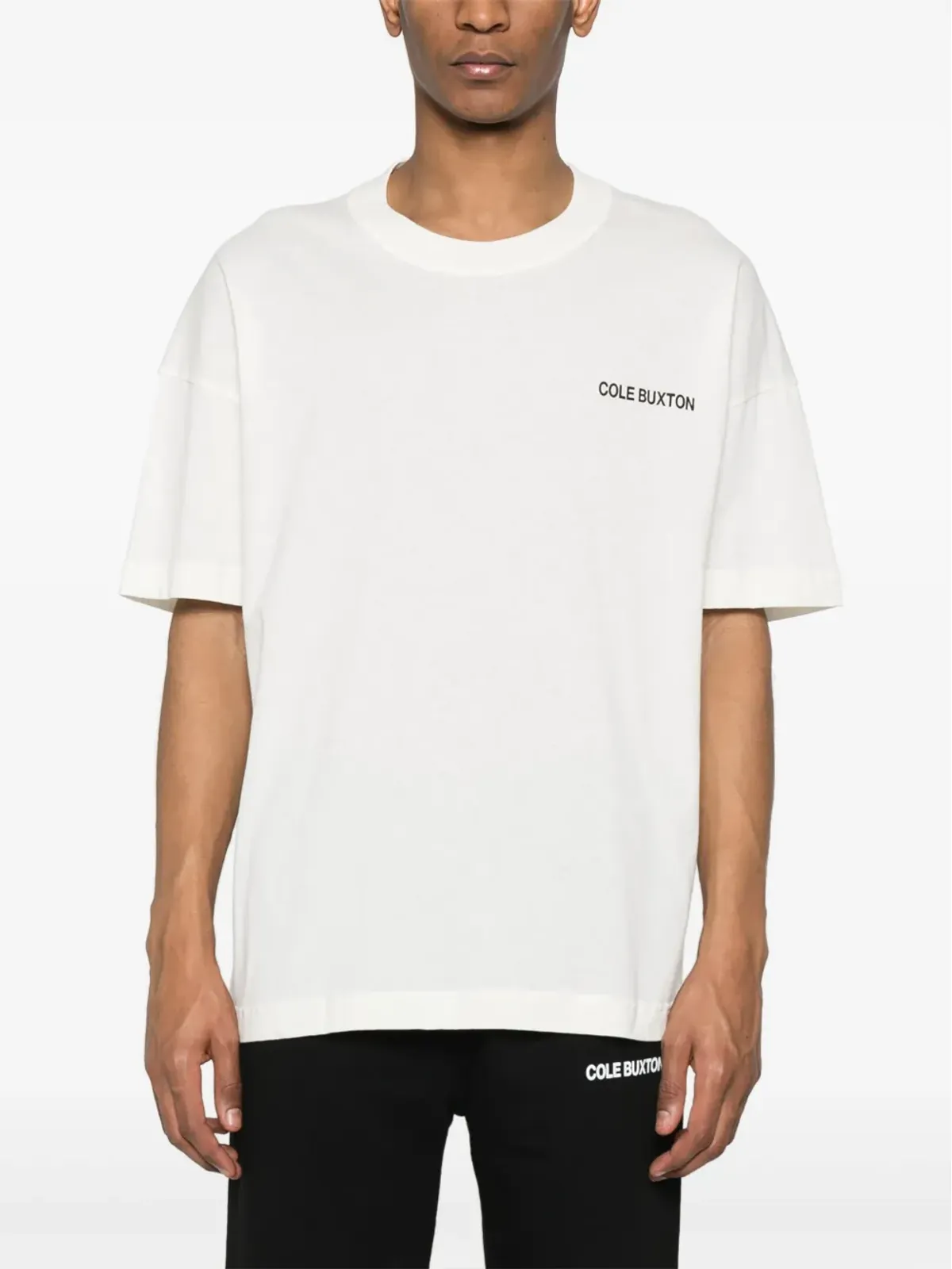 COLE BUXTON ロゴプリント コットン Tシャツ - White - 画像3