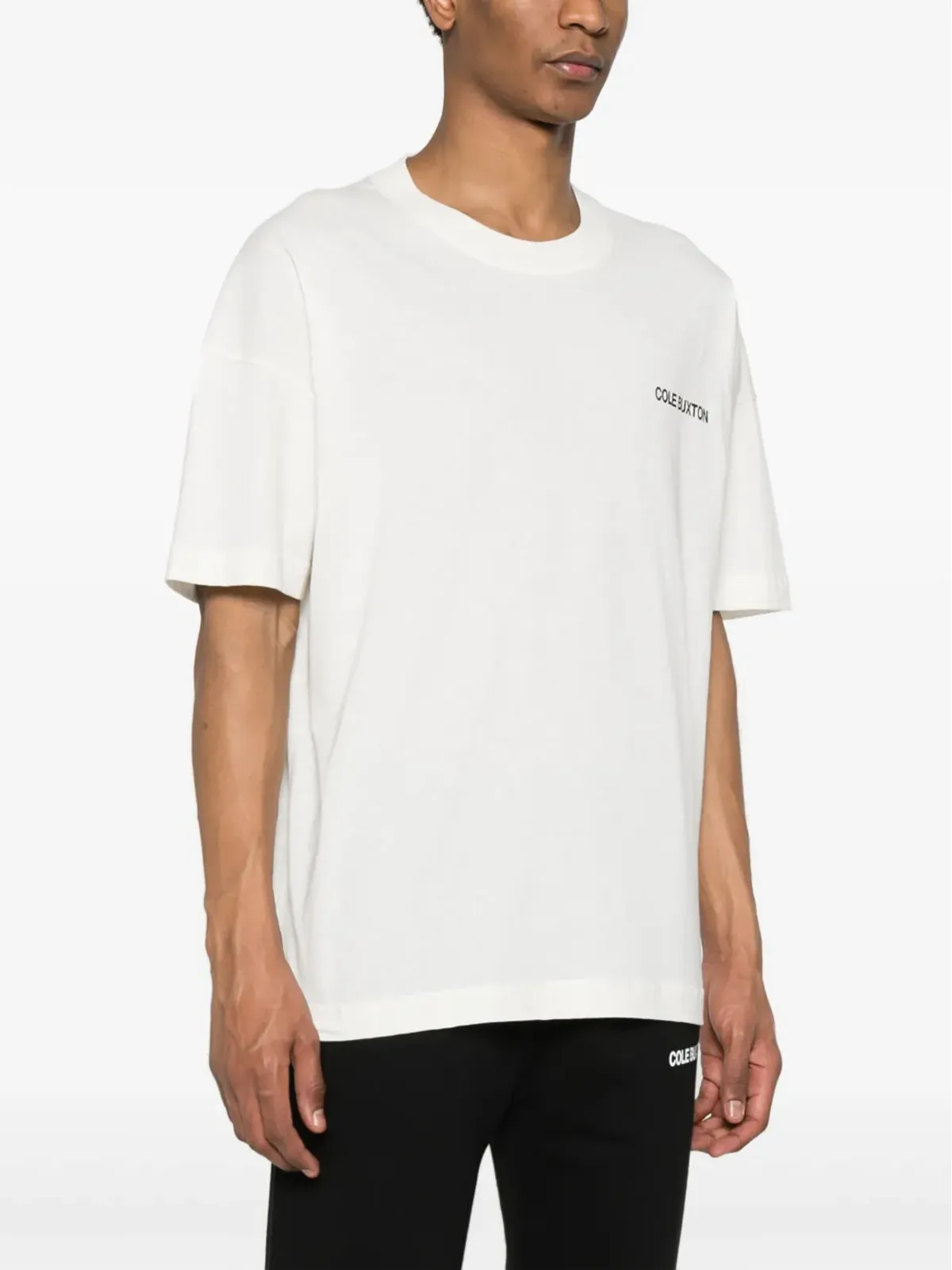 COLE BUXTON ロゴプリント コットン Tシャツ - White - 画像4