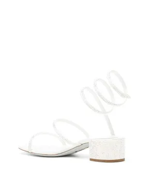 René Caovilla Cleo embellished leather sandals - White - サムネイル3