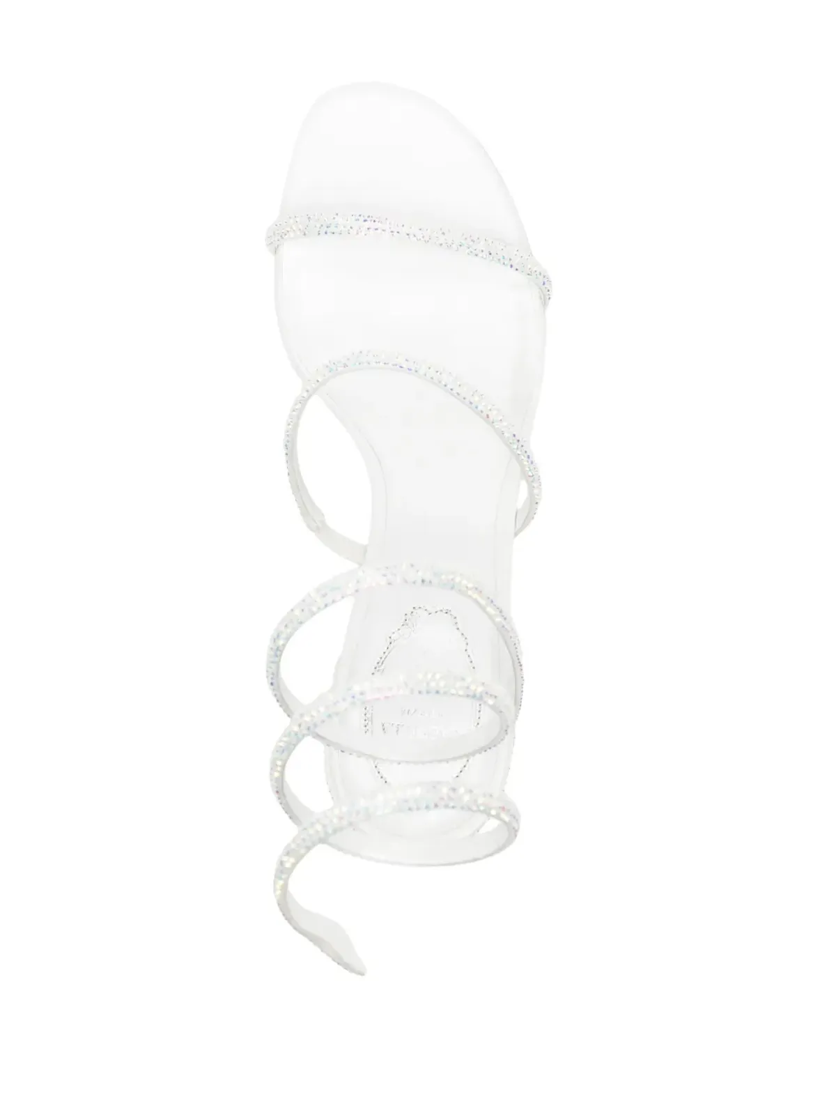 René Caovilla Cleo embellished leather sandals - White - 画像4