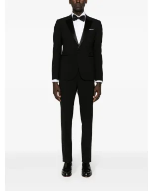 Emporio Armani シングルブレスト テーラードスーツ - ブラック - サムネイル2