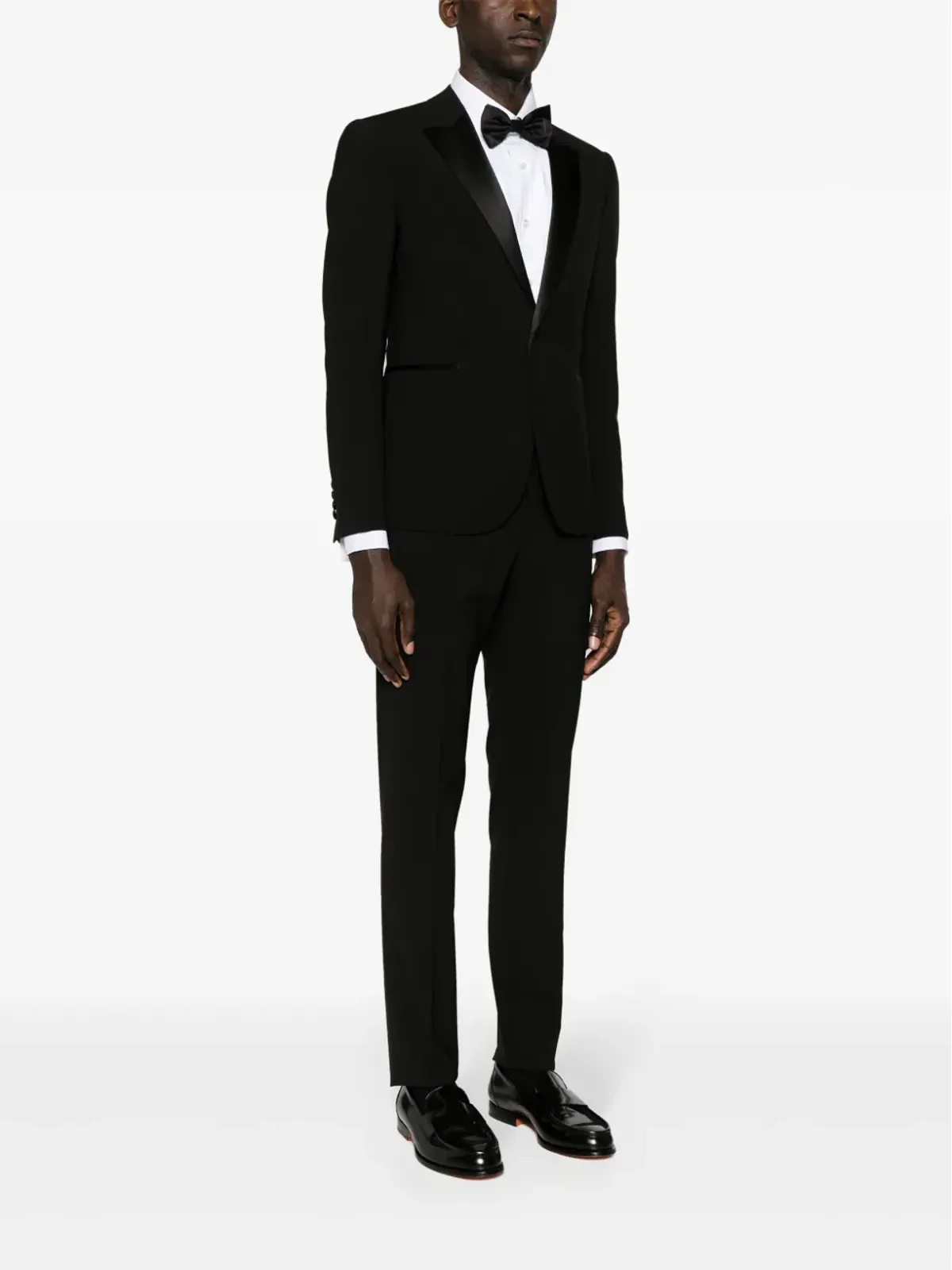 Emporio Armani シングルブレスト テーラードスーツ - ブラック - 画像3