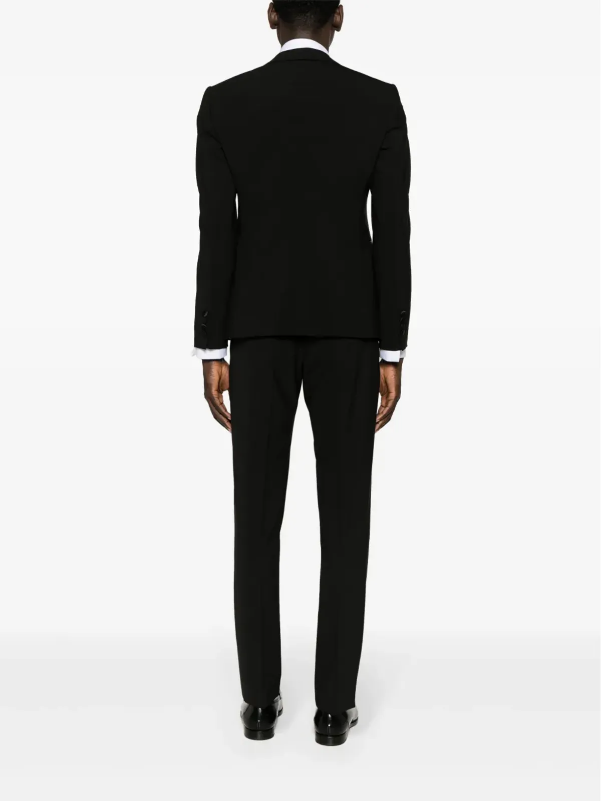 Emporio Armani シングルブレスト テーラードスーツ - ブラック - 画像4