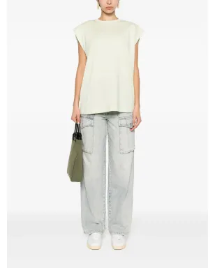 Fabiana Filippi ノースリーブ コットンTシャツ - グリーン - サムネイル2