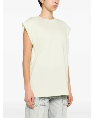 Fabiana Filippi ノースリーブ コットンTシャツ - グリーン - サムネイル3