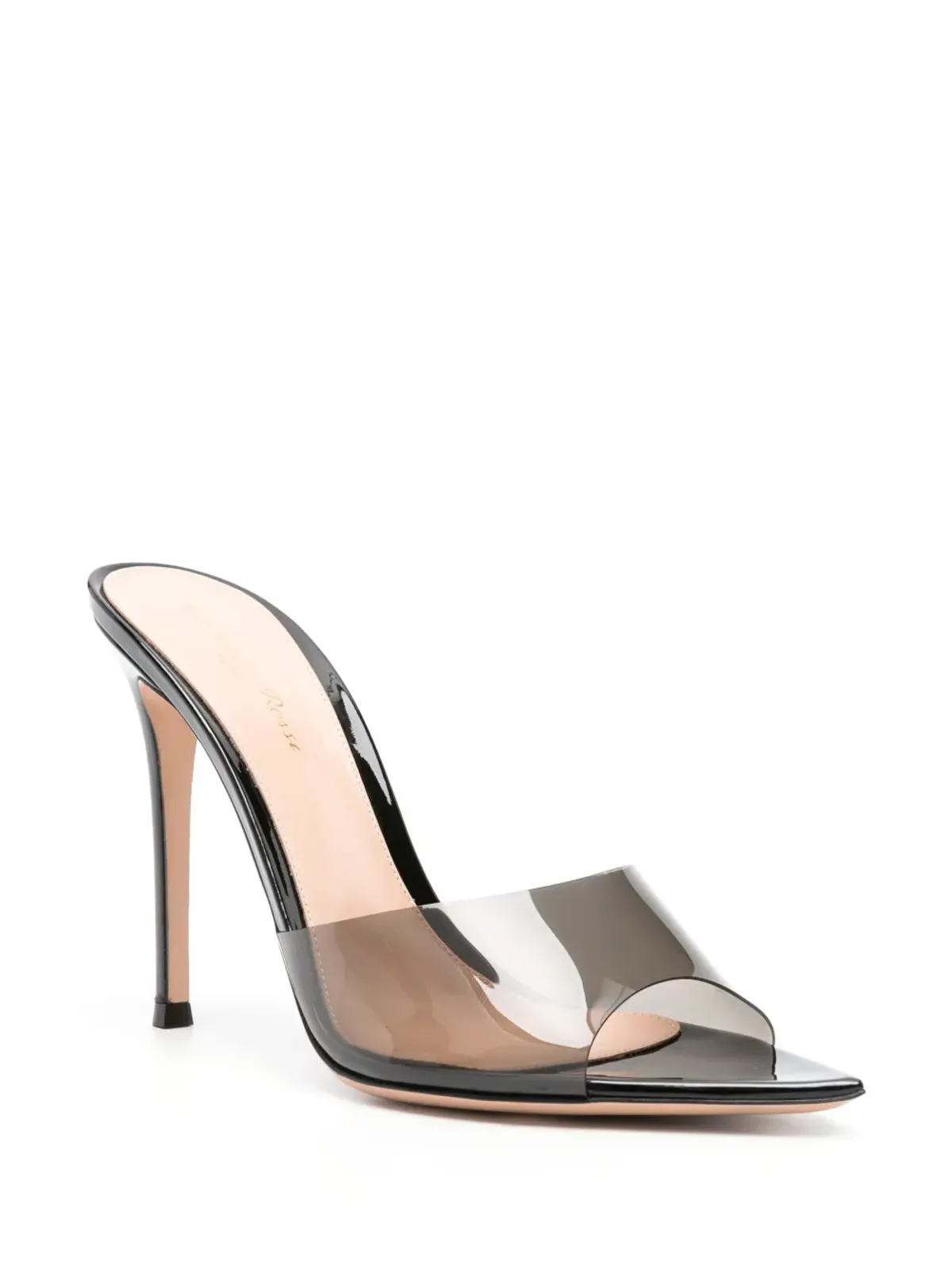 Gianvito Rossi Elle 透明サンダル - ブラック - 画像2