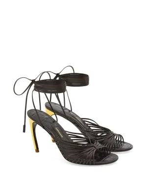 Ferragamo カーブドヒール サンダル ブラウン - サムネイル2