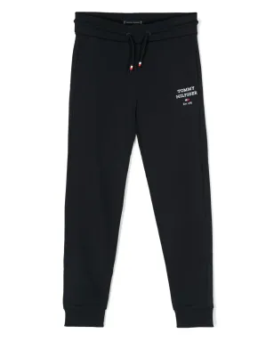 Tommy Hilfiger Junior テーパードコットン トラックパンツ - サムネイル1