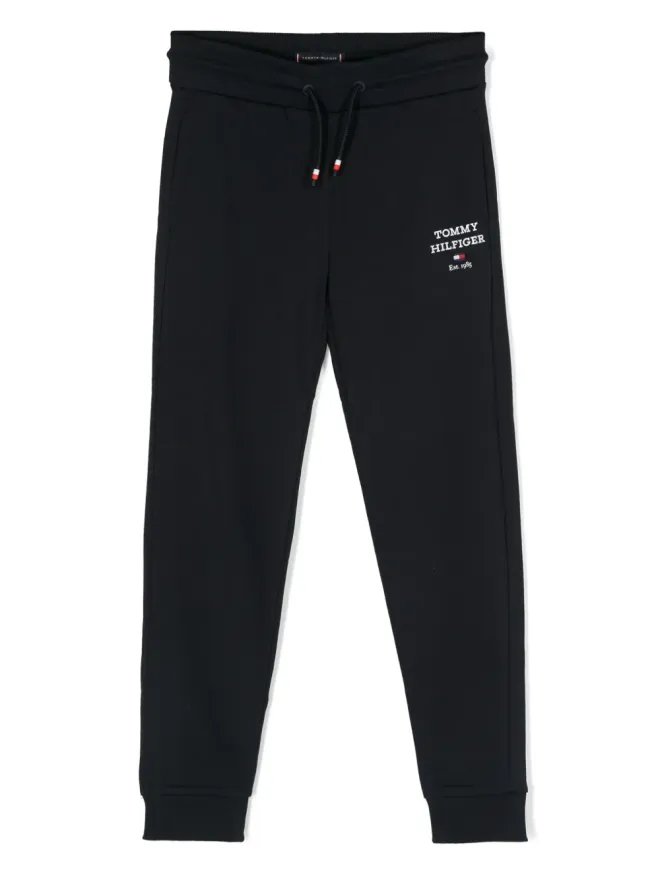 Tommy Hilfiger Junior Tommy Hilfiger Junior テーパードコットン トラックパンツの商品画像