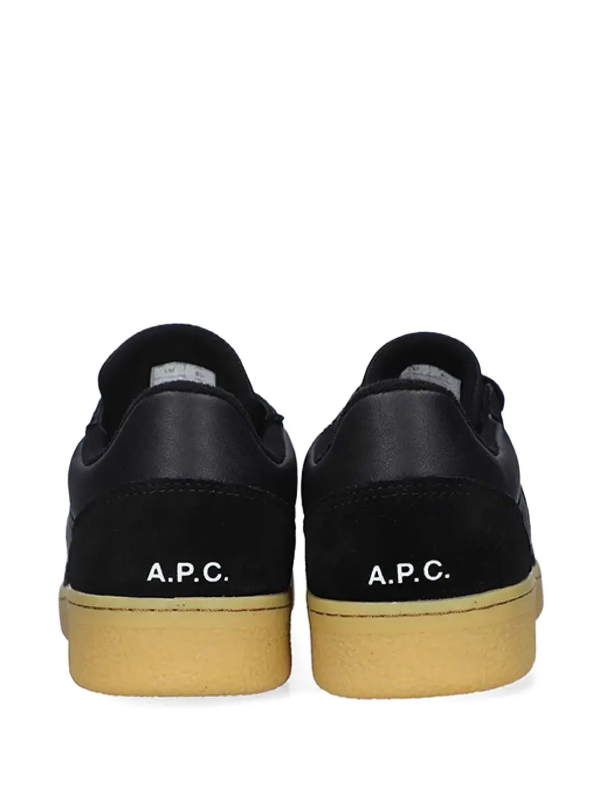 A.P.C. プレーン スエードパネル スニーカー - ブラック - 画像3