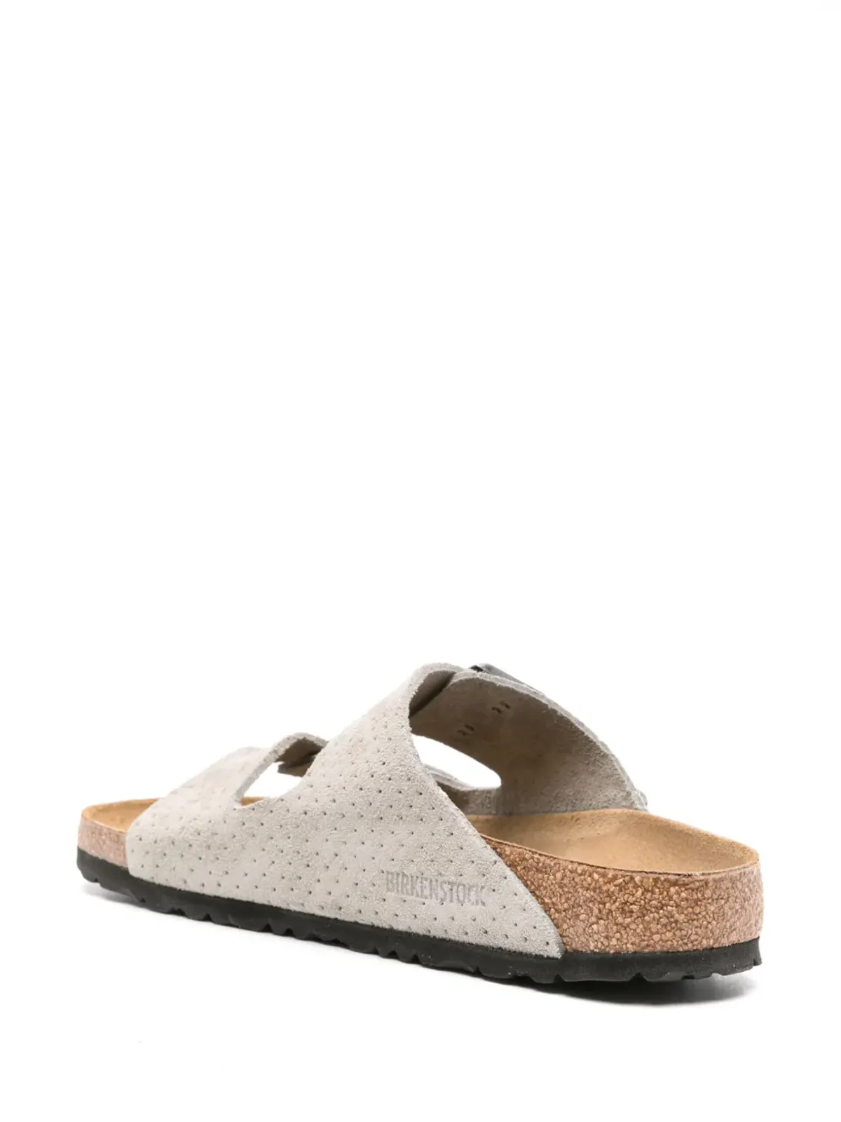 Birkenstock アリゾナ パンチング加工スエードスライド - 画像3