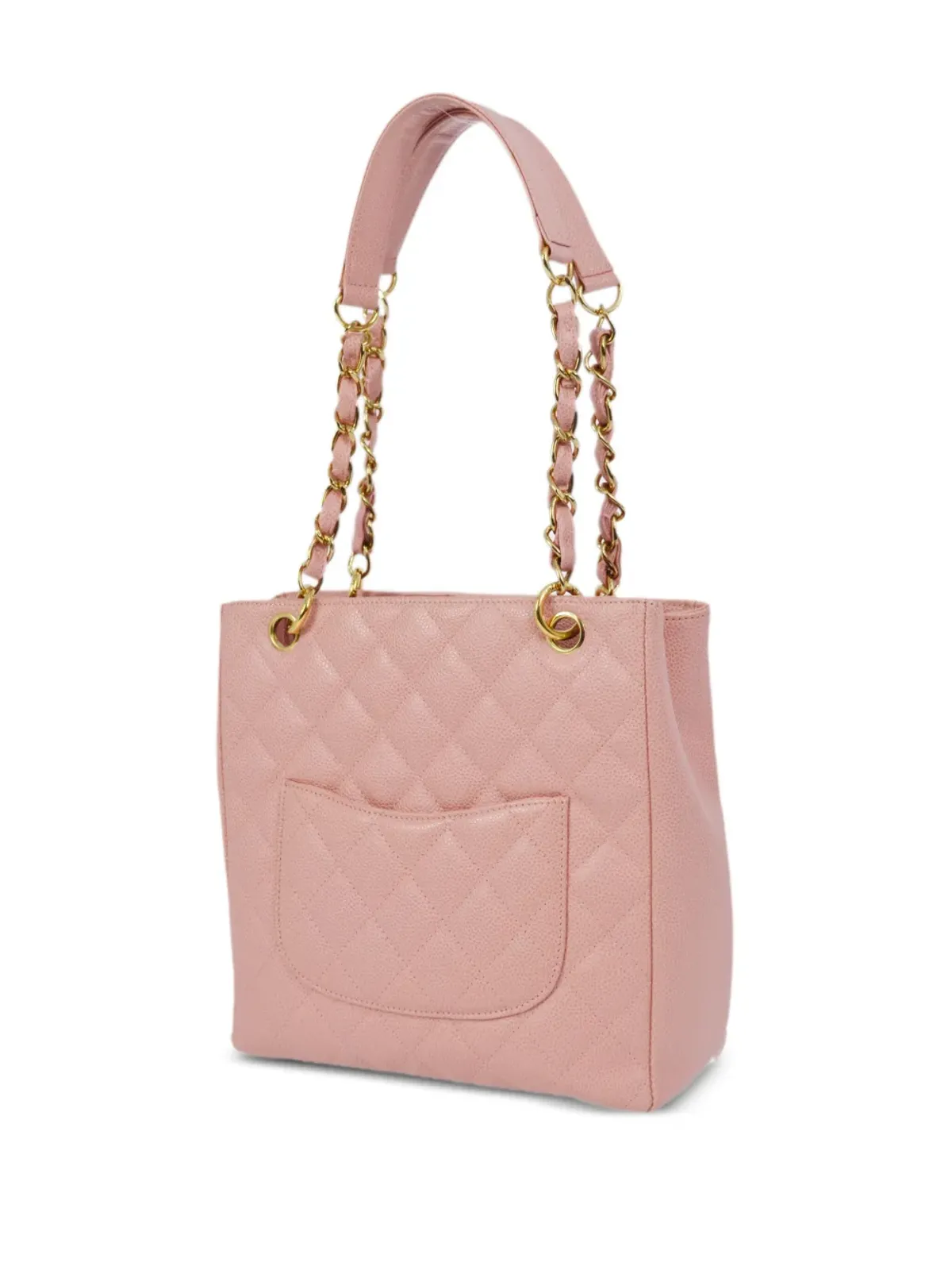 CHANEL ビンテージ 2003年 プチ・キルティング トートバッグ - ピンク - 画像2