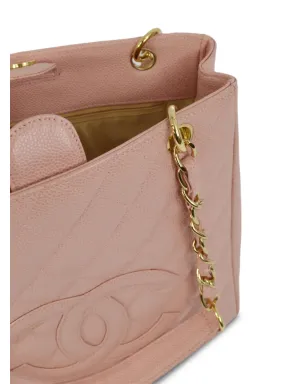 CHANEL ビンテージ 2003年 プチ・キルティング トートバッグ - ピンク - サムネイル4