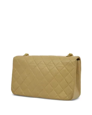 CHANEL ビンテージ 1990年 ダイヤモンドキルト ショルダーバッグ - ベージュ系 - サムネイル2
