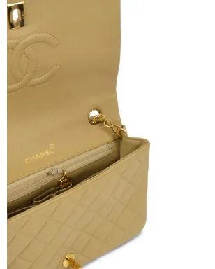 CHANEL ビンテージ 1990年 ダイヤモンドキルト ショルダーバッグ - ベージュ系 - サムネイル4