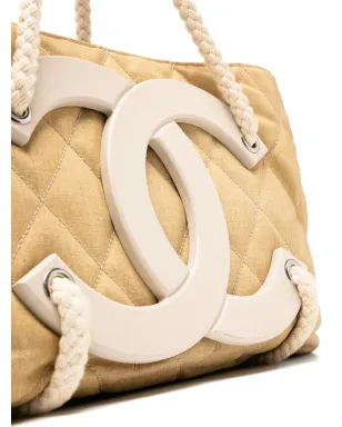 CHANEL ビンテージ 2008 Cruise Yacht コーテッドキャンバス トートバッグ - ブラウン - サムネイル4