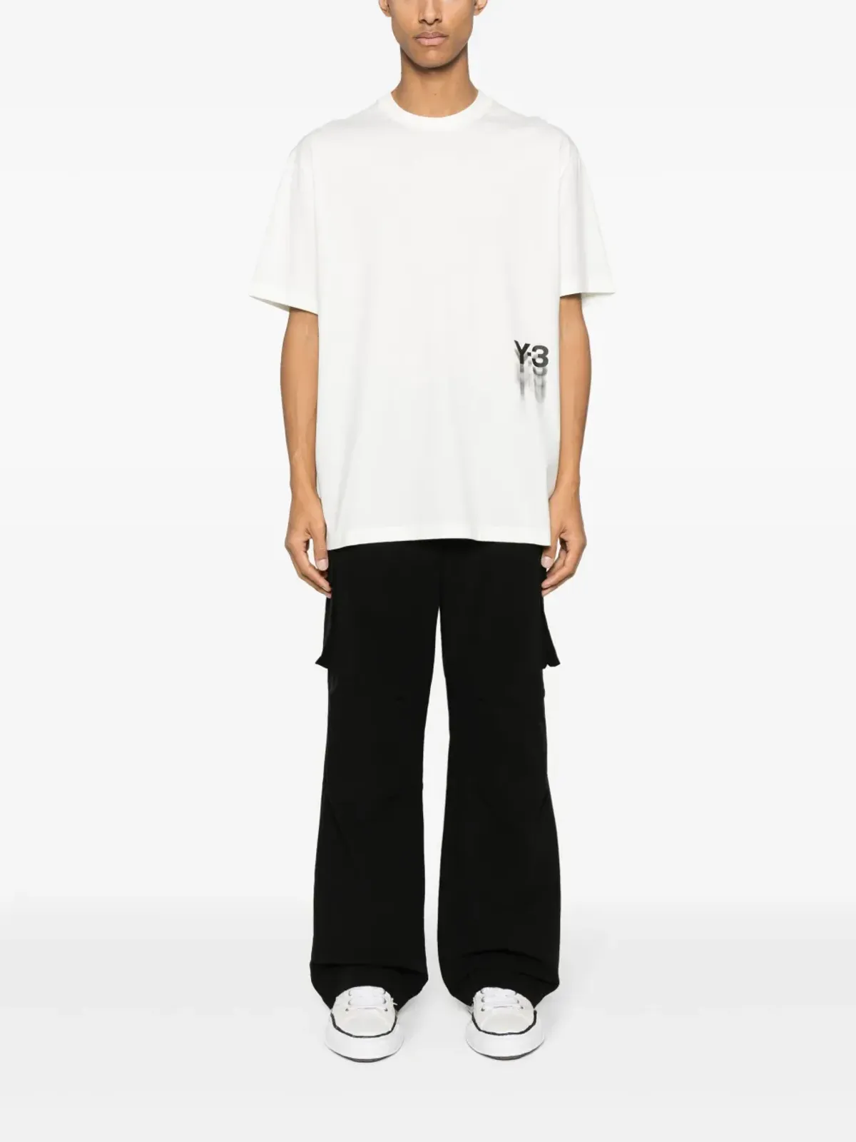 Y-3 GFX SS コットンTシャツ - ホワイト - 画像2