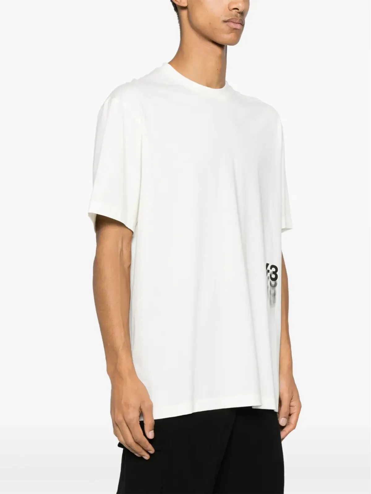 Y-3 GFX SS コットンTシャツ - ホワイト - 画像4