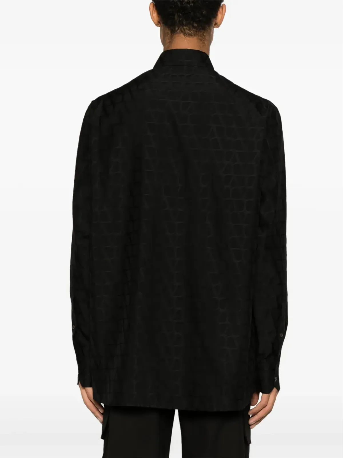 Valentino Garavani Toile Iconographeプリント ポプリン シャツ - ブラック - 画像4