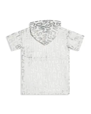 Marc Jacobs Kids メタリックロゴプリント コットン ドレス - サムネイル2
