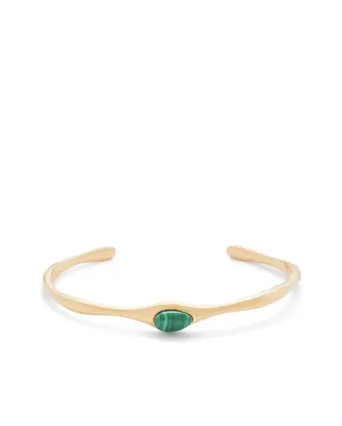 Missoma gemstone-detail cuff bracelet - Gold - サムネイル1