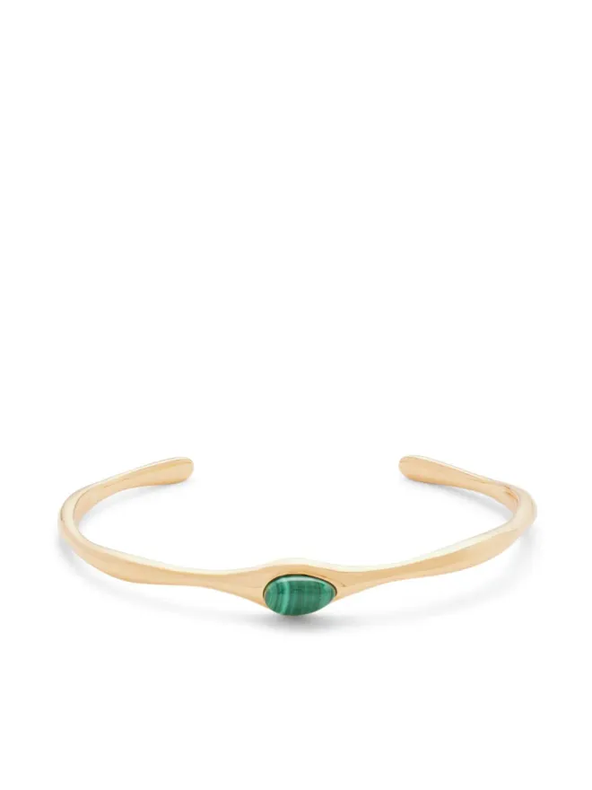Missoma Missoma gemstone-detail cuff bracelet - Goldの商品画像