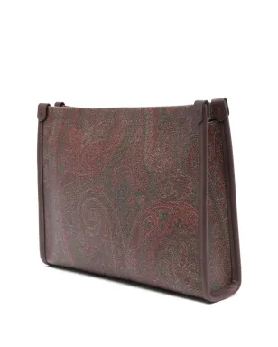 ETRO ペイズリープリント クラッチバッグ ブラウン - サムネイル2