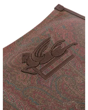 ETRO ペイズリープリント クラッチバッグ ブラウン - サムネイル3