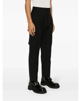 DSQUARED2 ユーティリティ ワンプリーツ テーパードパンツ ブラック - サムネイル3