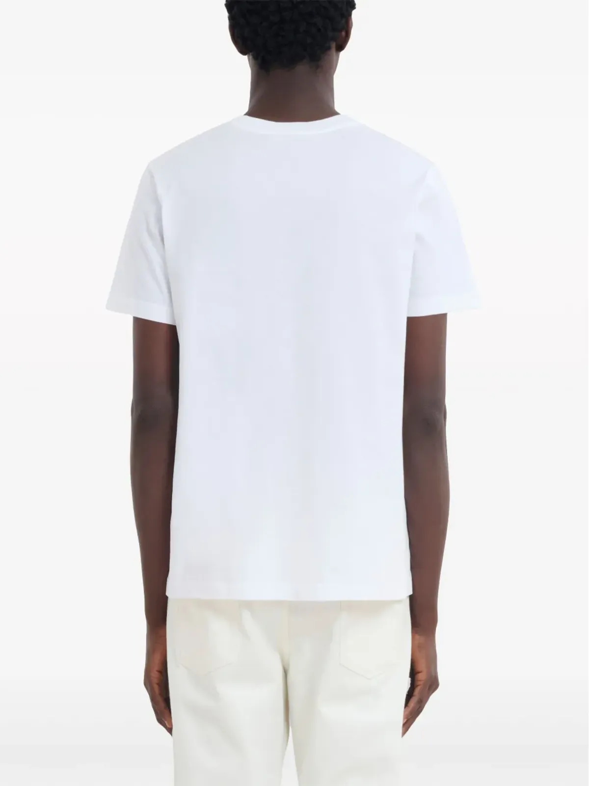Marni ギンガムチェック ロゴプリント コットン Tシャツ - ホワイト - 画像4