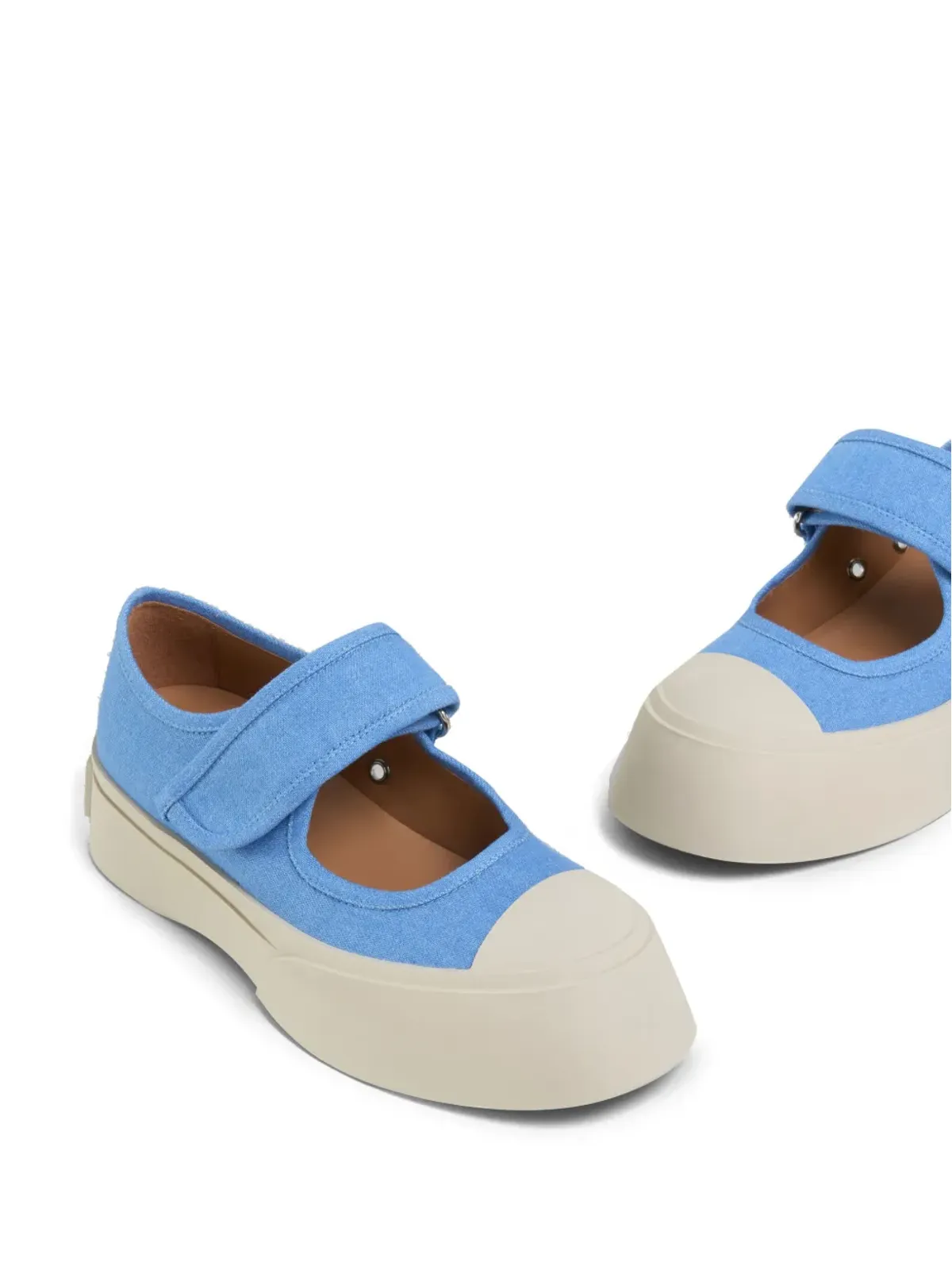 Marni Pablo Mary Jane デニムスニーカー ブルー - 画像5