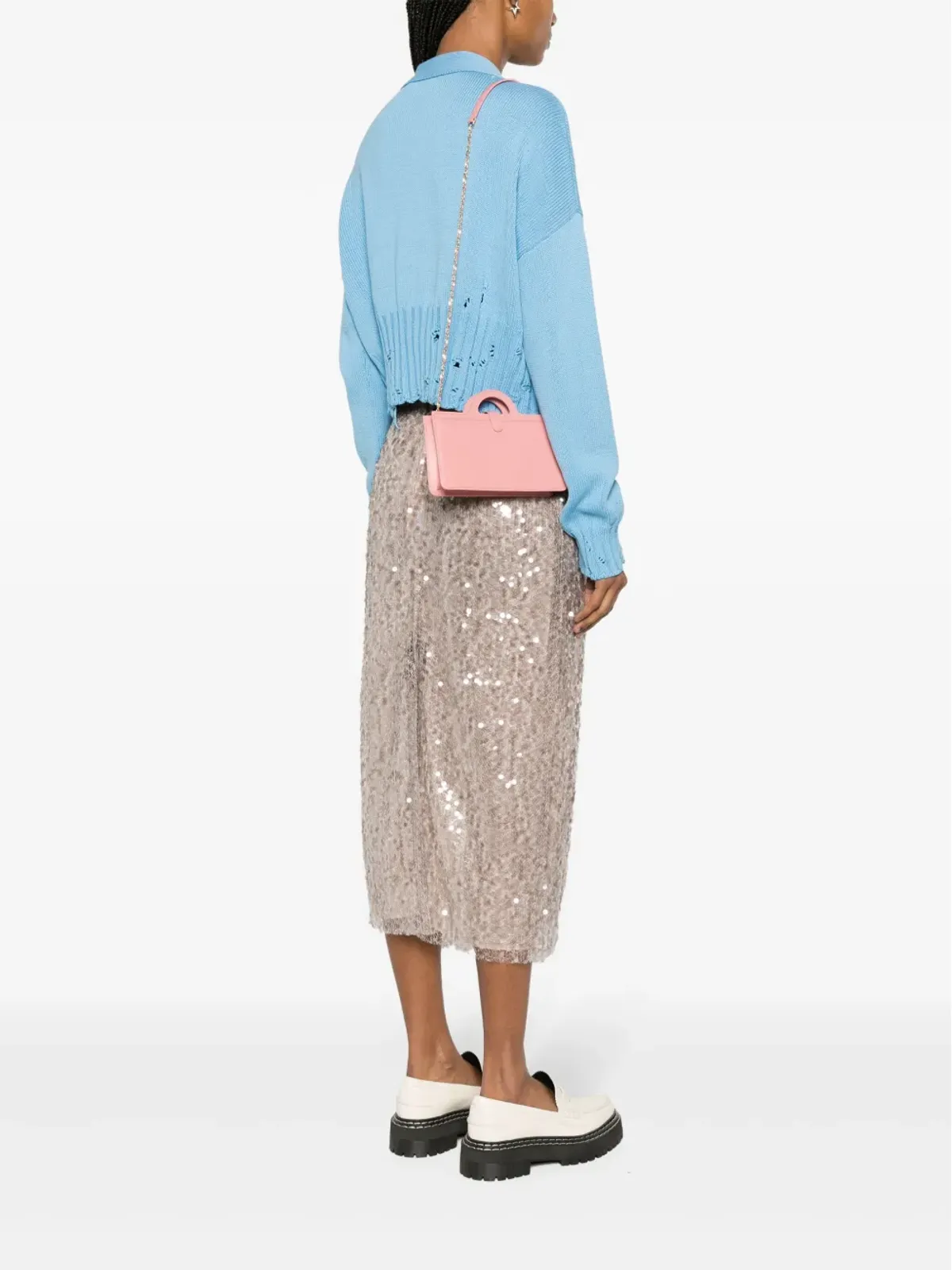 Marni Tropicalia ロング レザー ウォレット - ピンク - 画像2