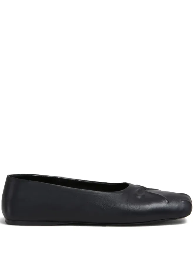 Marni Marni レザー バレエシューズ - ブラックの商品画像