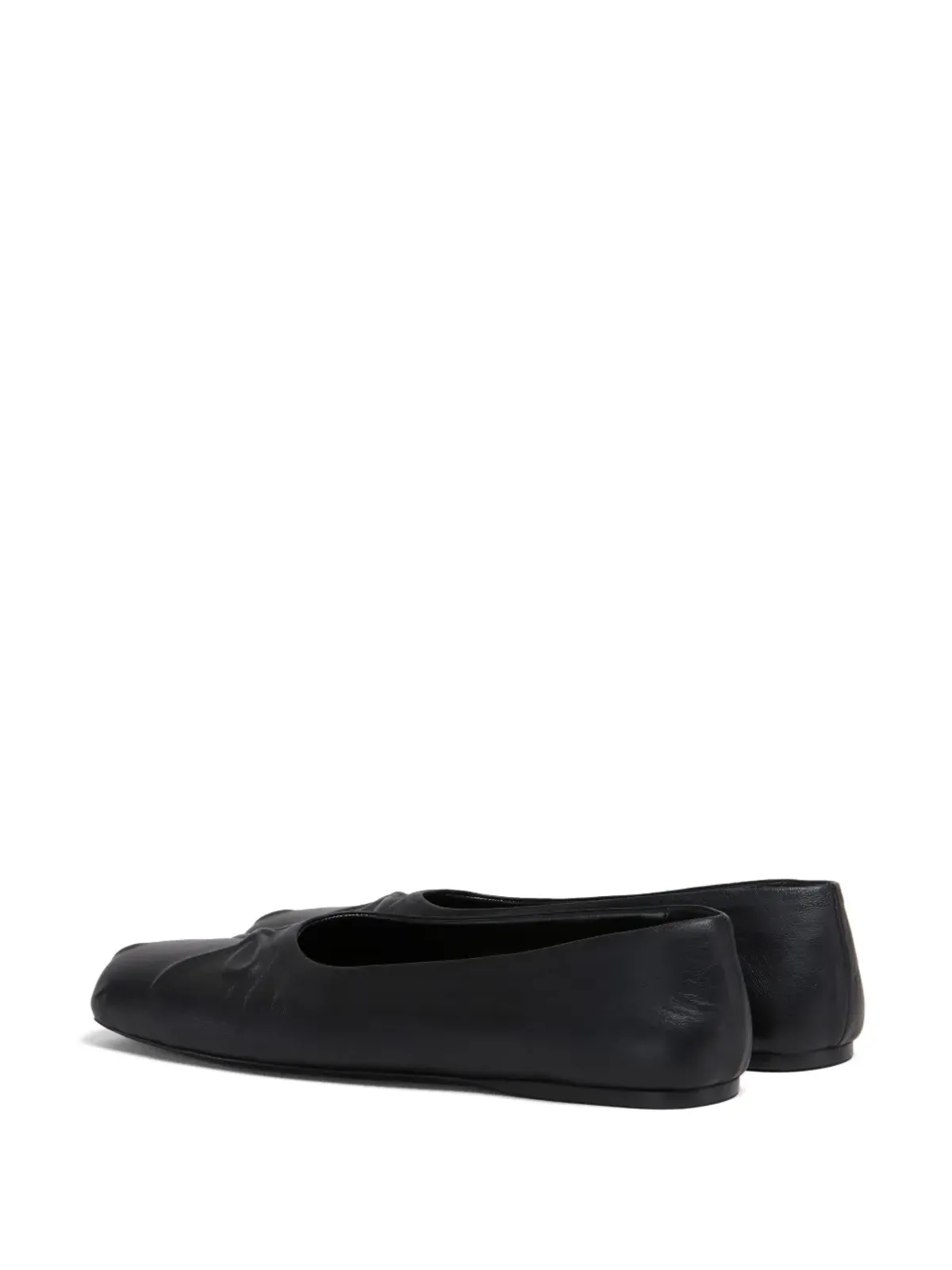 Marni レザー バレエシューズ - ブラック - 画像3