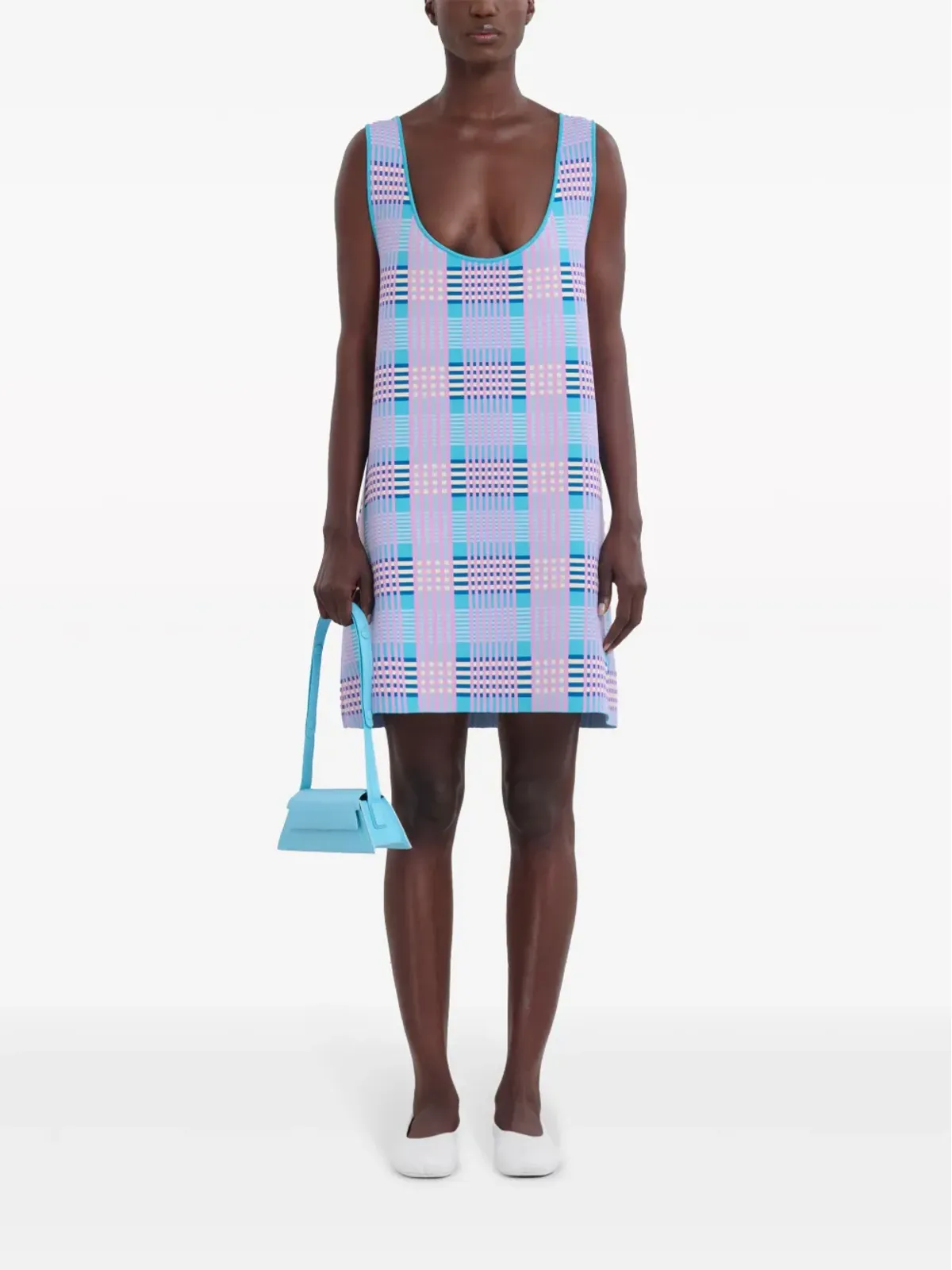 Marni ロゴ型押し レザー ショルダーバッグ - 画像2