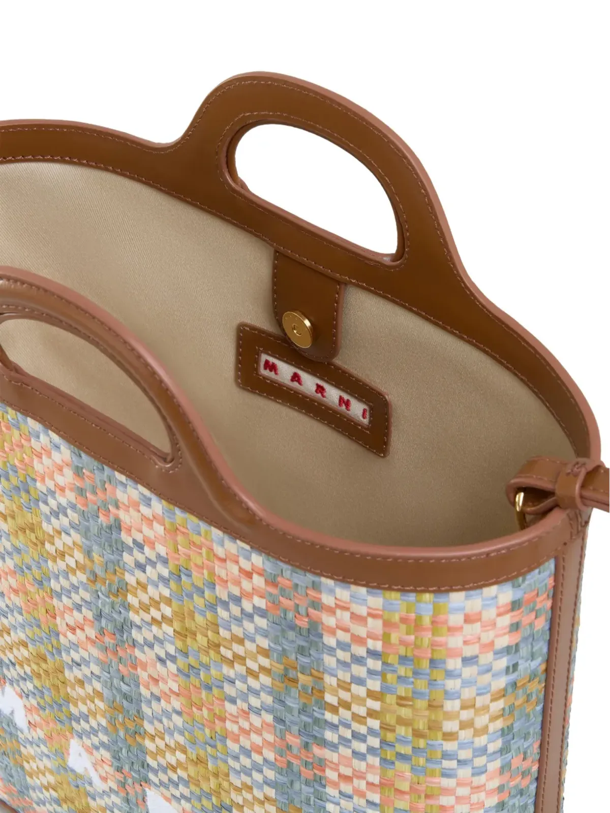 Marni 編み込みトートバッグ ピンク - 画像5