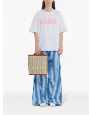 Marni 編み込みトートバッグ ピンク - サムネイル2