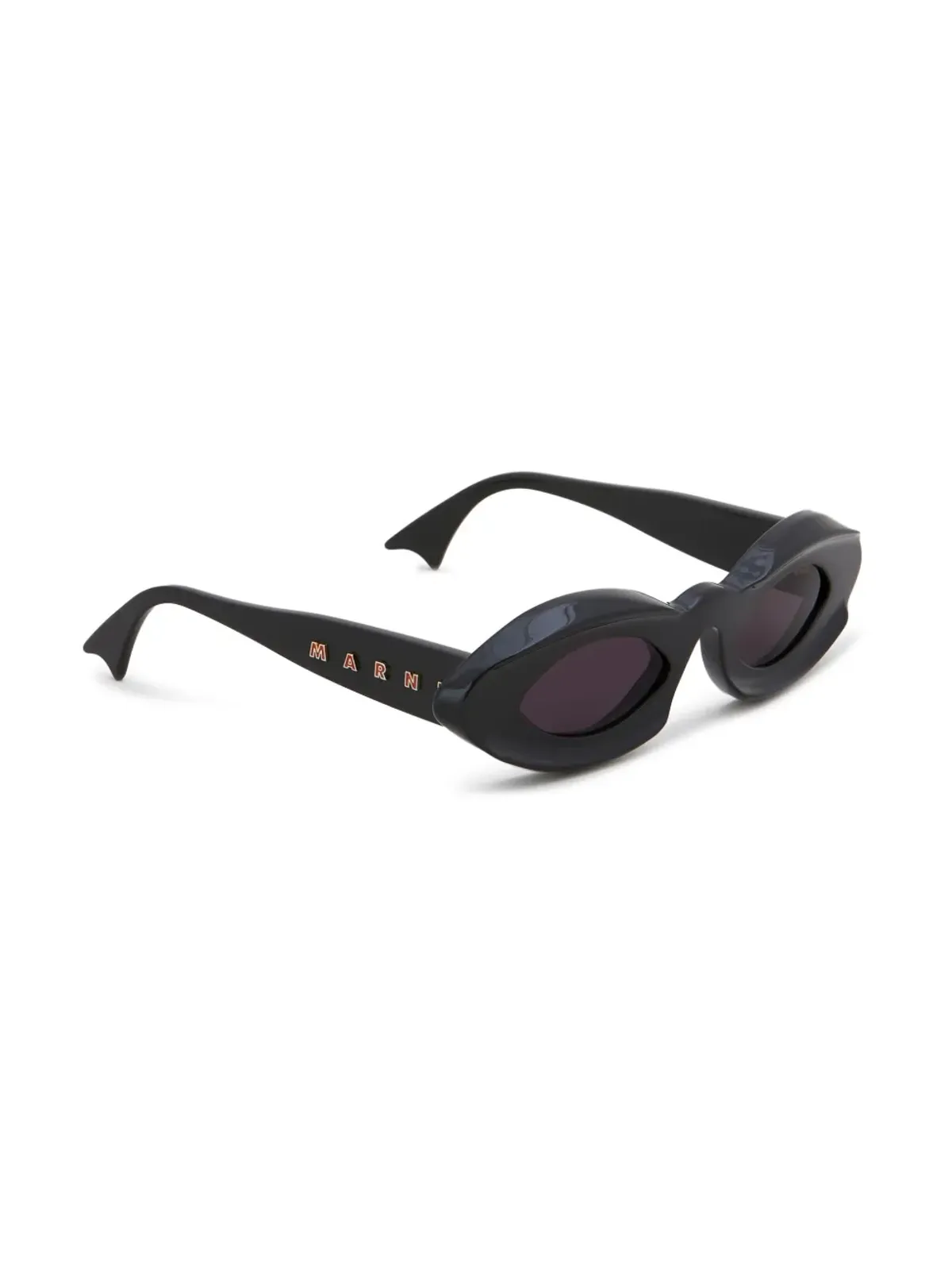 Marni Eyewear ロゴプリントサングラス - 画像2