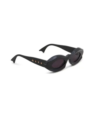 Marni Eyewear ロゴプリントサングラス - サムネイル2
