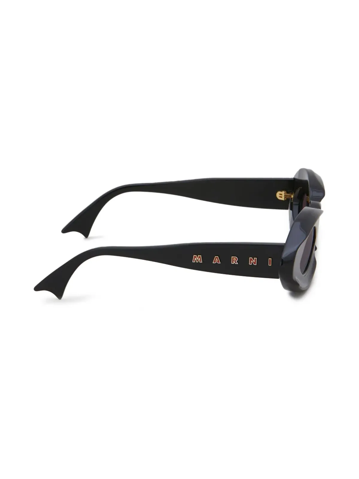 Marni Eyewear ロゴプリントサングラス - 画像3