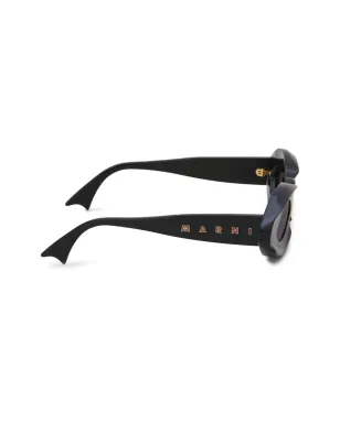 Marni Eyewear ロゴプリントサングラス - サムネイル3
